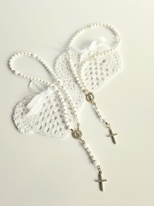 Rožančius iš onikso amenukų su maišeliu aukso sp. (TMROŽ2)